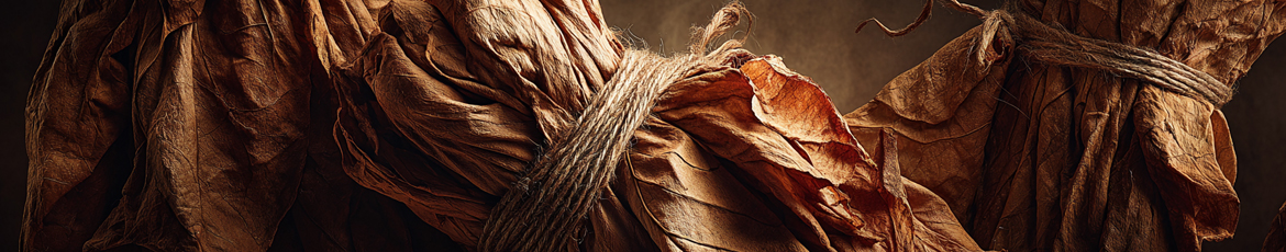 Dried Tobacco Bundles
